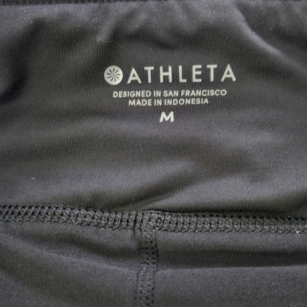 Athleta Black Athletic Skort Laser Run Size M - Picture 10 of 15
